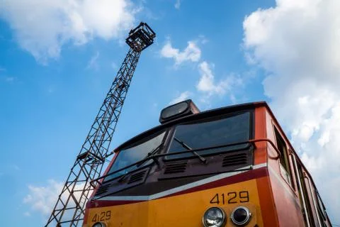 Train and sky Stock Photos