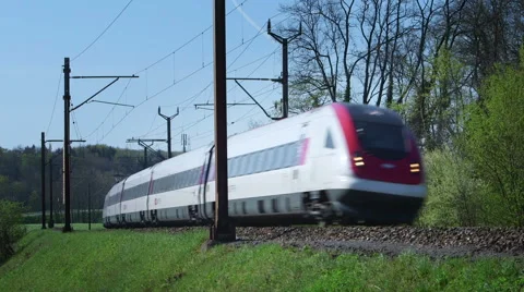 Train and wagons in the countryside Stock Footage 49413636