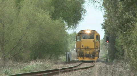 Train and wagons Stock Footage 515527