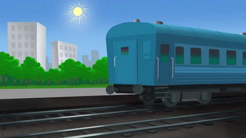 Train animation Stock Footage 236166727