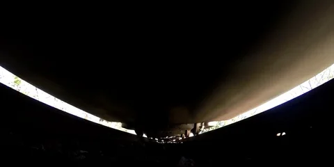 Train approach and pass over Video stock 82020828