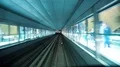 Train is approaching and enters into metro station, Dubai, United Arab Emirates HD Footage