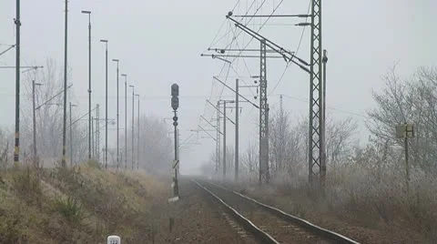 Train approaching Stock Footage 9139436
