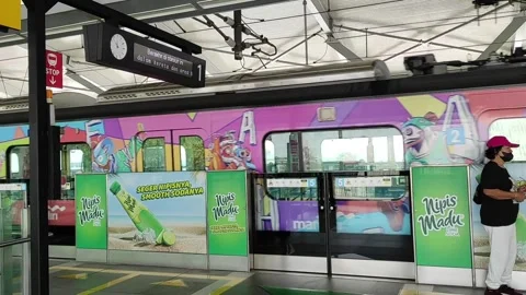 Train is approaching Stock Footage 323775763