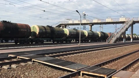 A train is approaching the station Stock Footage 138616656