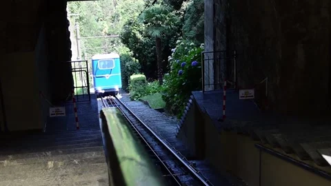 Train approaching station Video stock 235449751