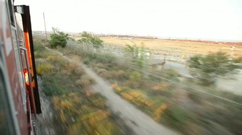 Train Arrival and Departure Stock Footage 507984