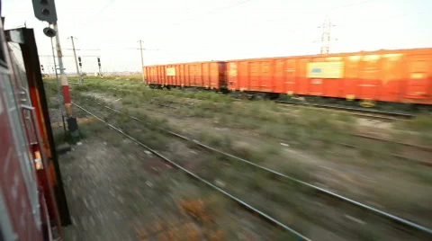 Train Arrival and Departure Video stock 507992
