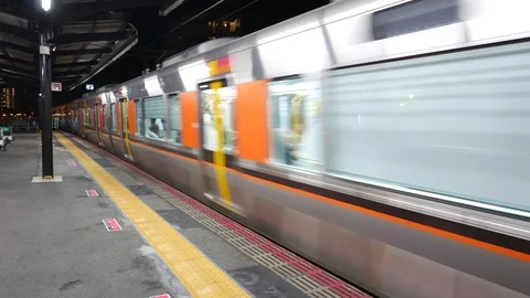 Train arrival at the station. Stock Footage 98904233