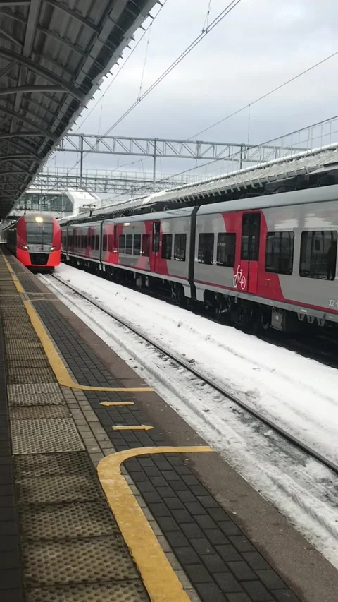The train arrival at the station Stock Footage 170246940