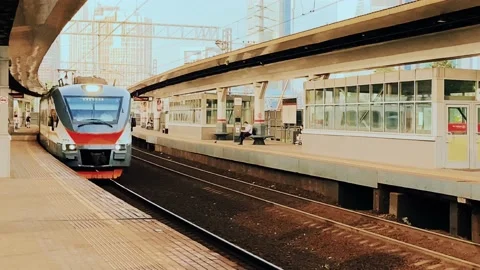 The train arrive Stock Footage 158297173