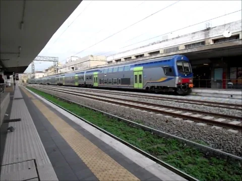 Train arriving at the station Stock Footage 118124748