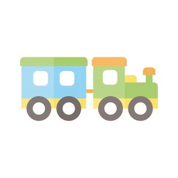 Train baby toy Stock Illustration