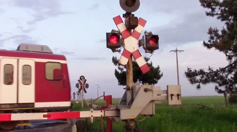 Train barrier rising Stock-Footage 50417026