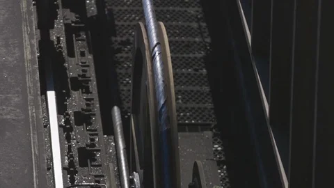 Train belt at train station Stock-Footage 103347851