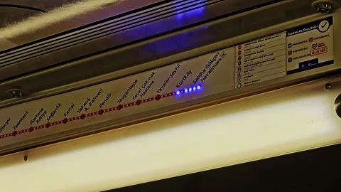 A train with a blue. Stock Footage 284080538