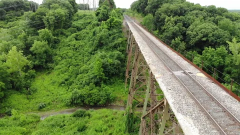 Train Bridge 2 Stock Footage 273935368