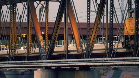 Train Bridge 動画素材 95916835