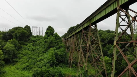 Train Bridge Stock Footage 273932944