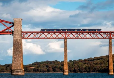 Train on Bridge 写真素材