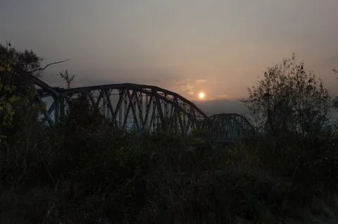 Train bridge Stock Photos