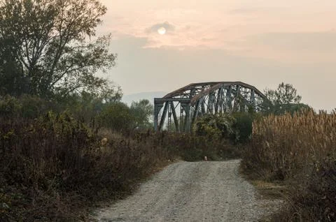 Train bridge Stock Photos