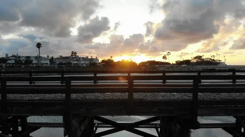 Train Bridge at Sunset 库存影片 86296534