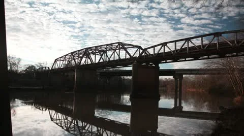 Train Bridge Time Lapse Video stock 22424816