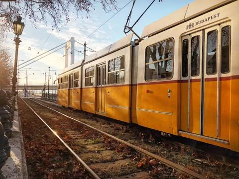 Train in Budapest Foto stock