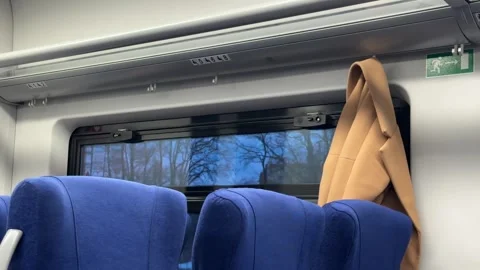 Train Car Interior Stock Footage 332282034