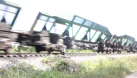 Train car movement Stock Footage 95849597