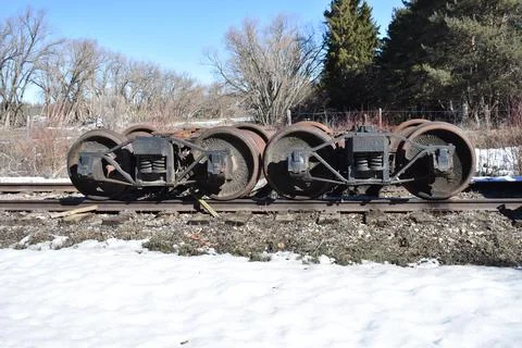Train Car Wheels Stock Photos