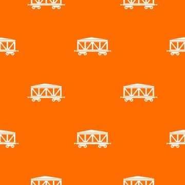 Train cargo wagon pattern seamless Illustrazione stock