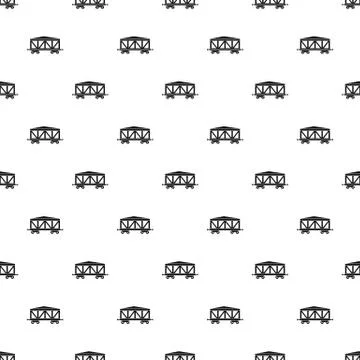 Train cargo wagon pattern, simple style 스톡 일러스트