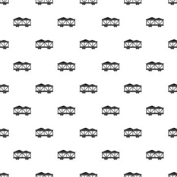 Train cargo wagon pattern vector Stockillustratie