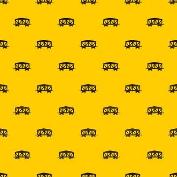 Train cargo wagon pattern vector Stock Illustration