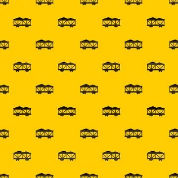 Train cargo wagon pattern vector 스톡 일러스트