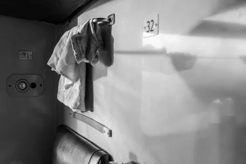 Train carriage interior Stock Photos
