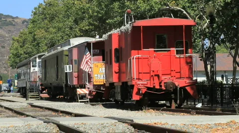 Train cars 库存影片 792553