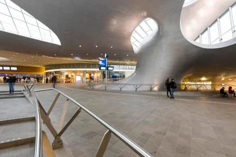 Train Central Station in Arnhem Stock Photos