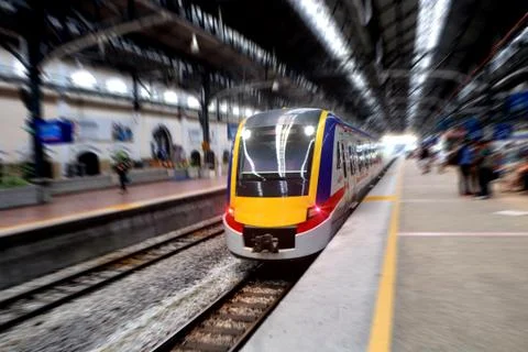 Train in central station Stock Photos