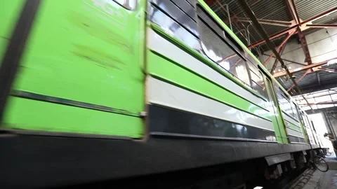 The train at the checkpoint 2 Stock Footage 323000815