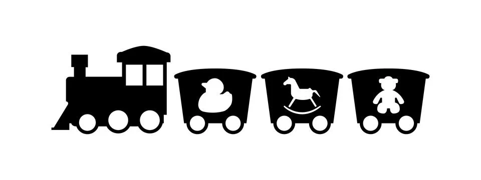 Train children design vector Stock Illustration