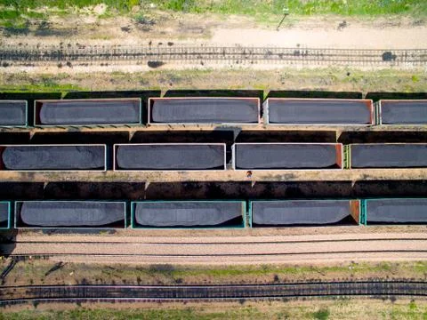 Train with coal Stock Photos