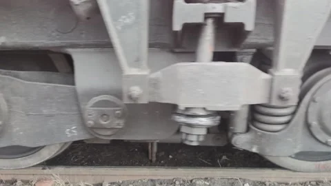 The train comes near the camera.  Stock Footage 170836267