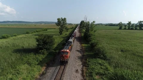 Train Coming Stock Footage 247375546