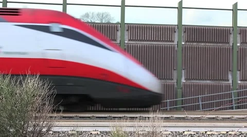 Train coming left to right Video stock 61006483