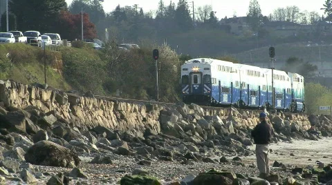 Train Commute Stock Footage 847388