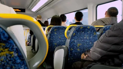 Train commute Stock Footage 107726115