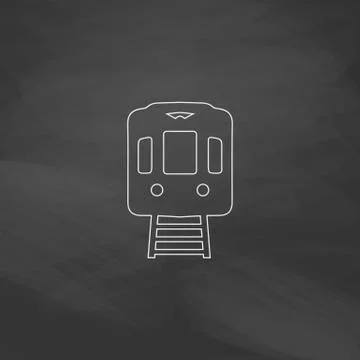 Train computer symbol Illustrazione stock